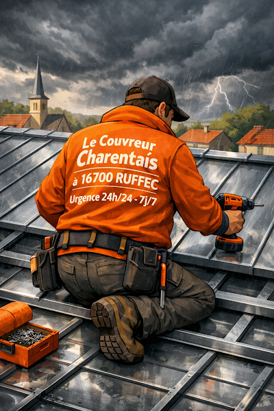 Le couvreur charentais zingueur- charpente intervention rapide Charente (16) (86 - façadier enduiseur à Ruffec