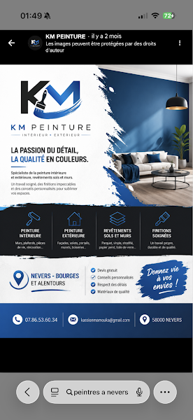 KM Peinture - façadier enduiseur à Nevers
