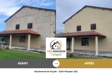 LMA Rénovation Bâtiments - façadier enduiseur à Saint-Porquier
