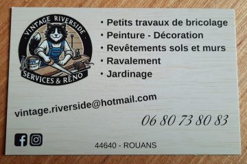 Vintage Riverside - façadier enduiseur à Le Pellerin